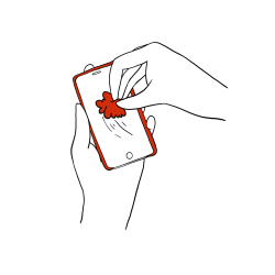 Notīri telefonu