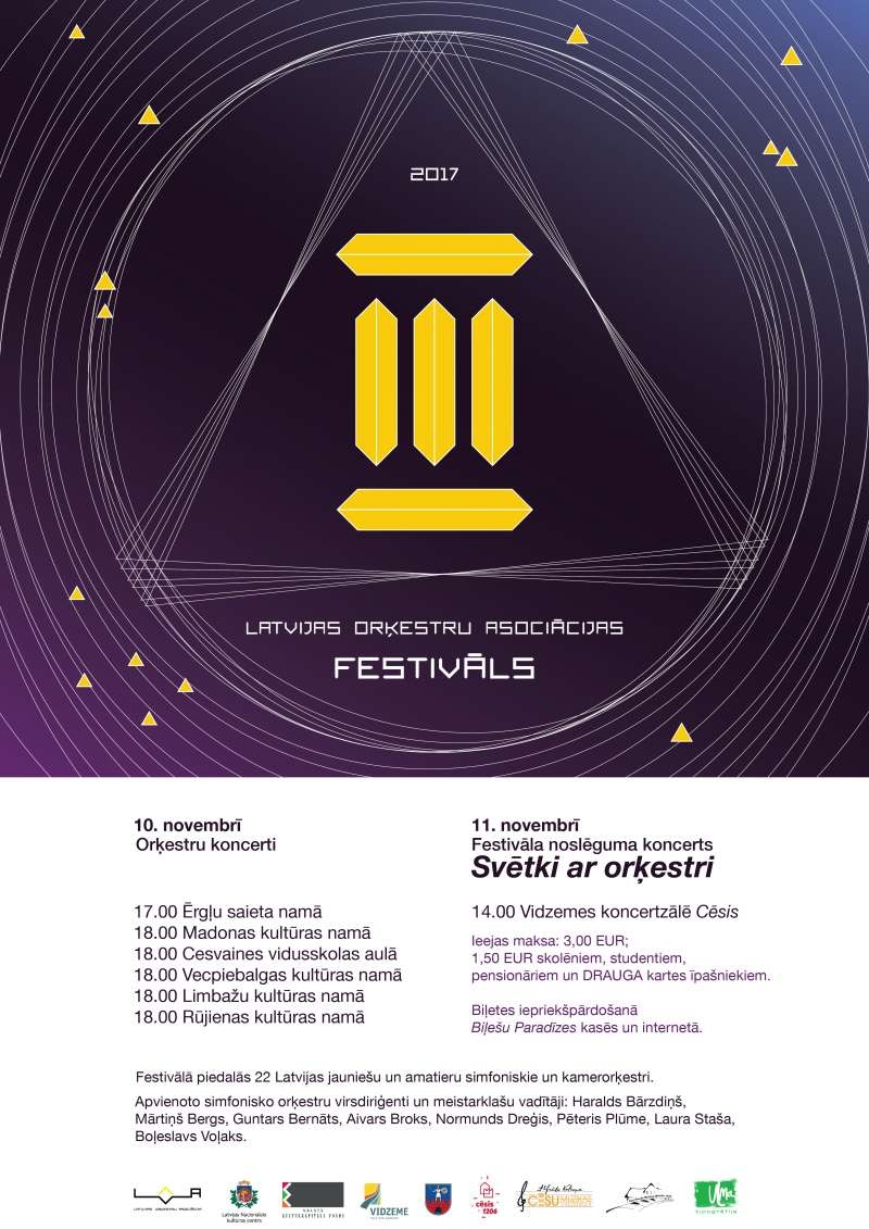 III LATVIJAS ORĶESTRU ASOCIĀCIJAS FESTIVĀLS