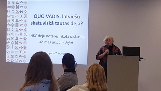 Deju nozares diskusija "Ko mēs gribam dejot" 07.11.2019.