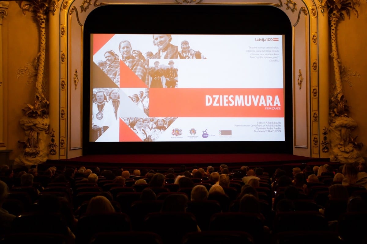 Dokumentālās filmas DZIESMUVARA pirmizrāde