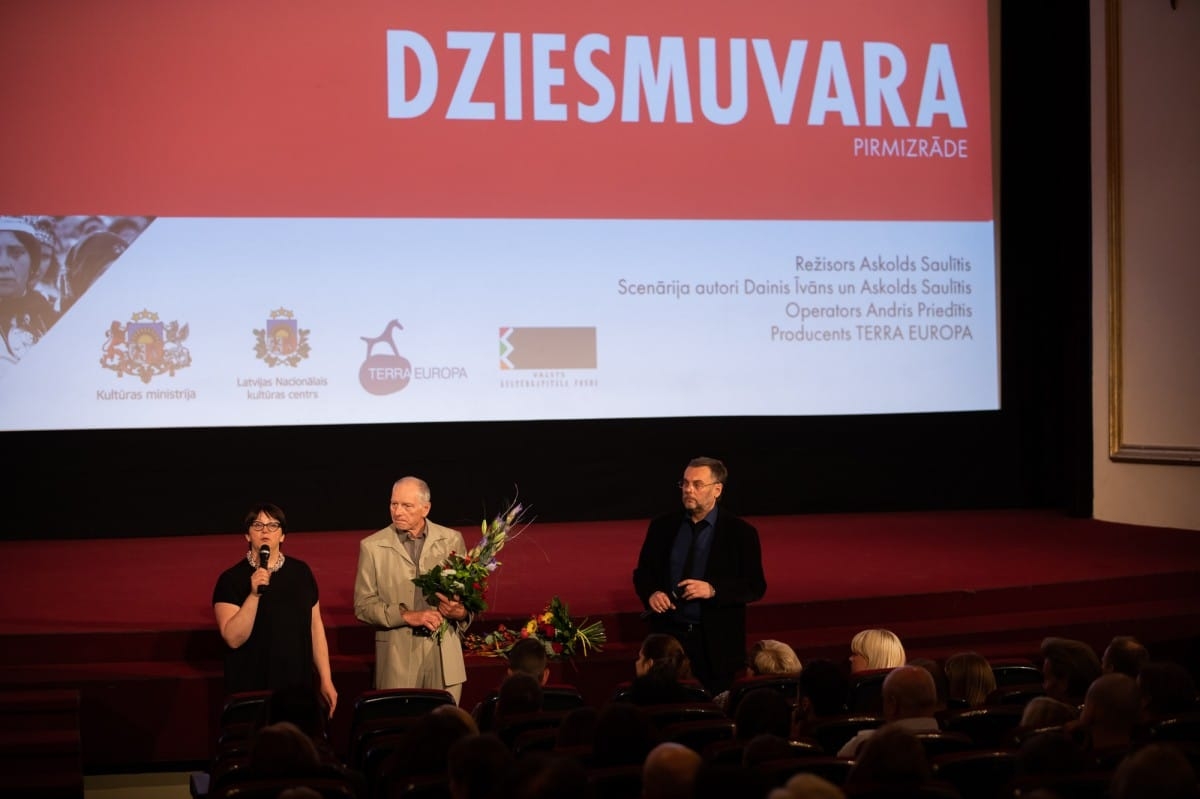 Dokumentālās filmas DZIESMUVARA pirmizrāde