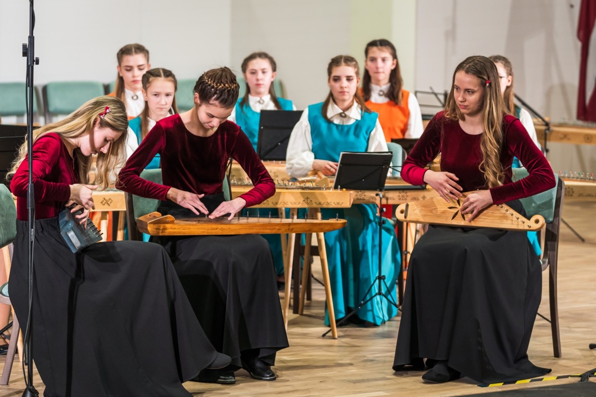 Rietumlatvijas koklētāju ansambļu koncerts 22.02.2020.